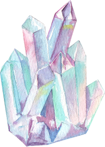 Watercolor Crystal Gems